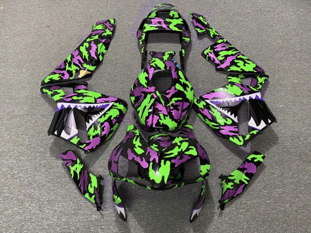 Green and Pink Camo 2003-2004 Honda CBR600RR Fairings Factory Green and Pink Camo 2003-2004 Honda CBR600RR Fairings Factory