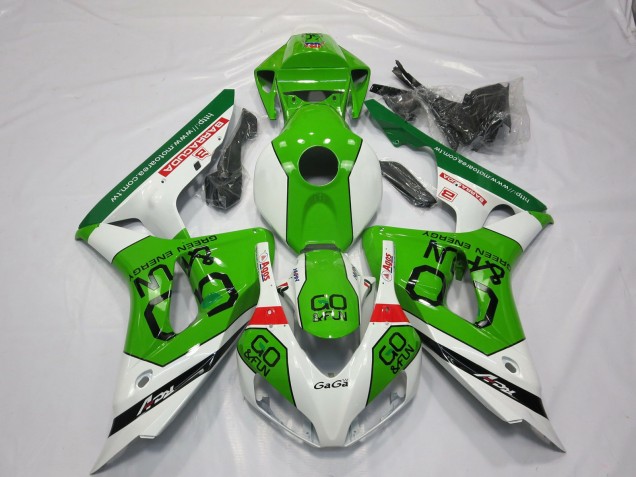 Green and White 2006-2007 Honda CBR1000RR Fairings Factory Green and White 2006-2007 Honda CBR1000RR Fairings Factory