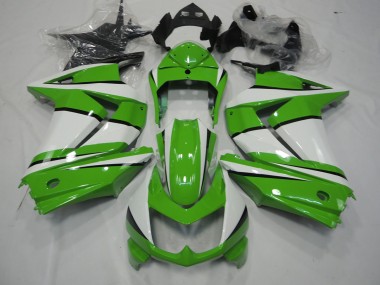 Green and White 2008-2013 Kawasaki Ninja 250 Fairings Factory