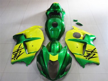 Green and Yellow 1997-2007 Suzuki GSXR 1300 Fairings Factory