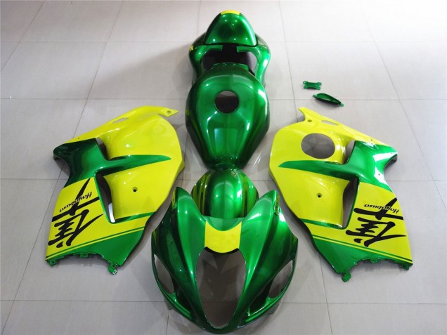 Green and Yellow 1997-2007 Suzuki GSXR 1300 Fairings Factory Green and Yellow 1997-2007 Suzuki GSXR 1300 Fairings Factory