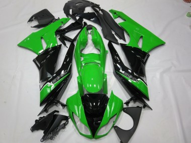Green Black 2009-2012 Kawasaki ZX6R Fairings Factory