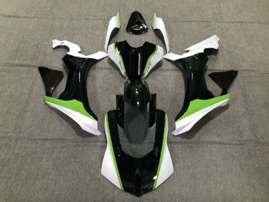Green Black and White 2015-2019 Yamaha R1 Fairings Factory