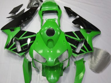 Green Black No Decals 2003-2004 Honda CBR600RR Fairings Factory