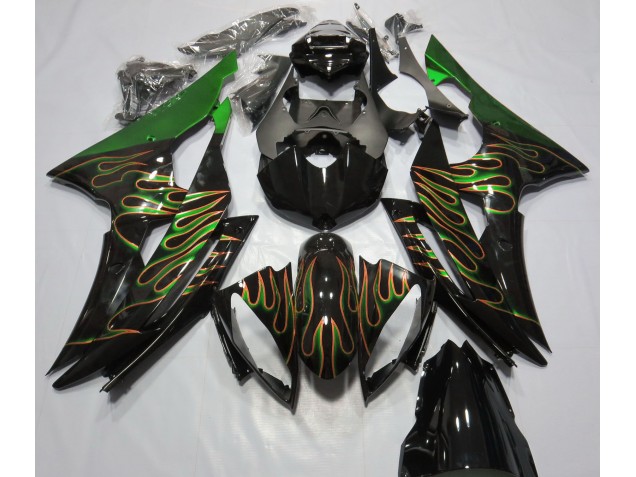 Green Flame 2008-2016 Yamaha R6 Fairings Factory Green Flame 2008-2016 Yamaha R6 Fairings Factory