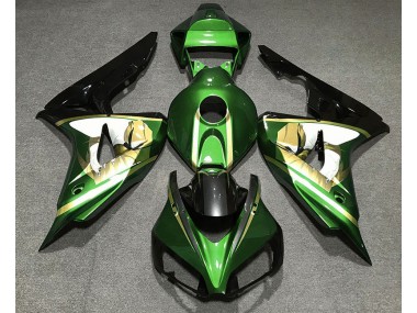 Green & Gold 2006-2007 Honda CBR1000RR Fairings Factory