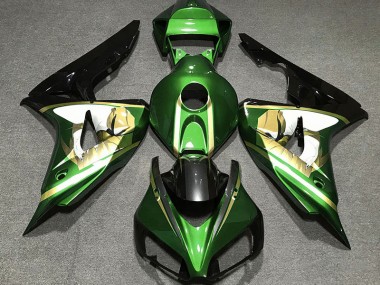 Green & Gold 2006-2007 Honda CBR1000RR Fairings Factory