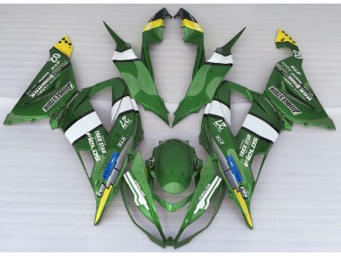 Green Logo Style 2013-2018 Kawasaki ZX6R Fairings Factory