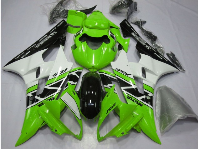 Green OEM Style 2006-2007 Yamaha R6 Fairings Factory Green OEM Style 2006-2007 Yamaha R6 Fairings Factory