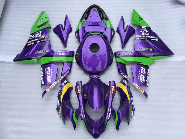 Green Purple Trick Star 2004-2005 Kawasaki ZX10R Fairings Factory Green Purple Trick Star 2004-2005 Kawasaki ZX10R Fairings Factory