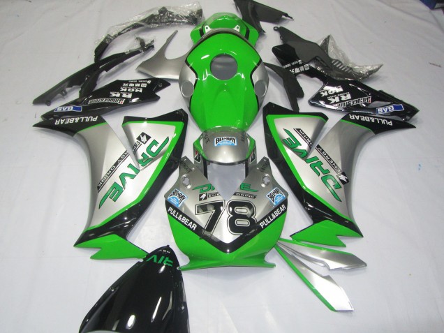 Green Silver 2012-2016 Honda CBR1000RR Fairings Factory