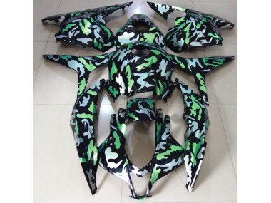Green Snow Camo 2009-2012 Honda CBR600RR Fairings Factory