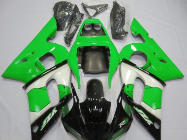 Green White and Black 1998-2002 Yamaha R6 Fairings Factory