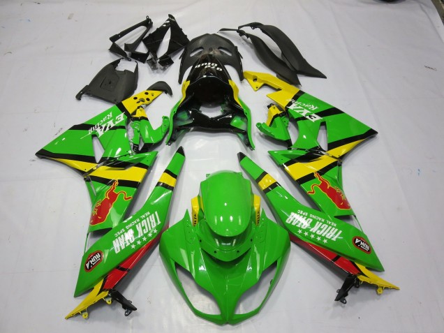Green Yellow 2009-2012 Kawasaki ZX6R Fairings Factory Green Yellow 2009-2012 Kawasaki ZX6R Fairings Factory