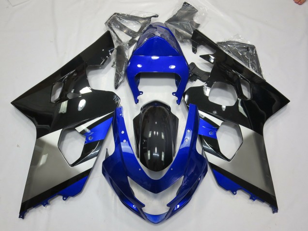 Grey Blue and Black 2004-2005 Suzuki GSXR 600-750 Fairings Factory Grey Blue and Black 2004-2005 Suzuki GSXR 600-750 Fairings Factory