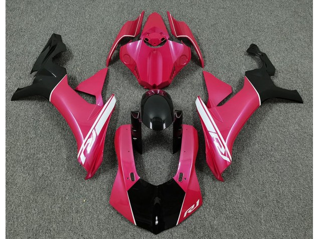 Hot Pink and Black 2015-2019 Yamaha R1 Fairings Factory Hot Pink and Black 2015-2019 Yamaha R1 Fairings Factory