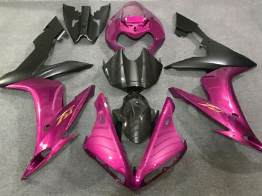 Hot Pink and Carbon Style 2004-2006 Yamaha R1 Fairings Factory