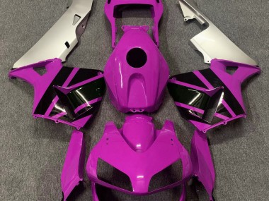 Hot Pink & Matte Silver 2003-2004 Honda CBR600RR Fairings Factory