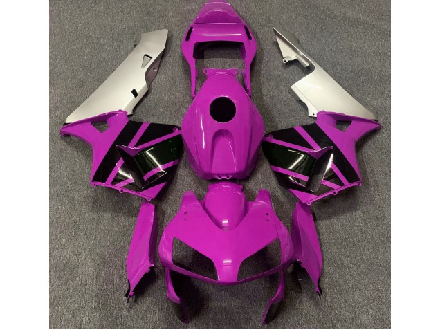 Hot Pink & Matte Silver 2003-2004 Honda CBR600RR Fairings Factory Hot Pink & Matte Silver 2003-2004 Honda CBR600RR Fairings Factory