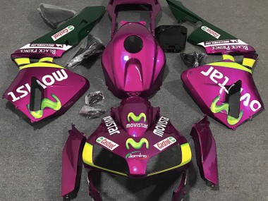 Hot Pink Movistar 2003-2004 Honda CBR600RR Fairings Factory