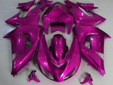 Hot Pink Plain 2006-2007 Kawasaki ZX10R Fairings Factory