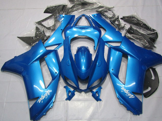 Light Blue 2007-2008 Kawasaki ZX6R Fairings Factory Light Blue 2007-2008 Kawasaki ZX6R Fairings Factory
