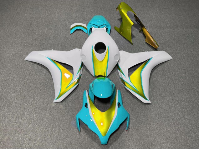 Light Blue and Gold 2008-2011 Honda CBR1000RR Fairings Factory Light Blue and Gold 2008-2011 Honda CBR1000RR Fairings Factory