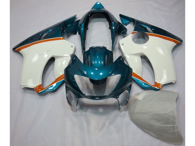 Light Blue and Orange 1999-2000 Honda CBR600 F4 Fairings Factory Light Blue and Orange 1999-2000 Honda CBR600 F4 Fairings Factory