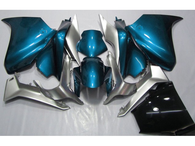 Light Blue and Silver 2010-2013 Honda VFR1200 Fairings Factory Light Blue and Silver 2010-2013 Honda VFR1200 Fairings Factory