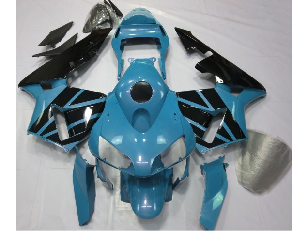 Light Blue & Gloss Black 2003-2004 Honda CBR600RR Fairings Factory Light Blue & Gloss Black 2003-2004 Honda CBR600RR Fairings Factory