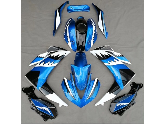 Light Blue Shark 2015-2018 Yamaha R3 Fairings Factory