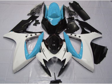 Light Blue Star 2006-2007 Suzuki GSXR 600-750 Fairings Factory