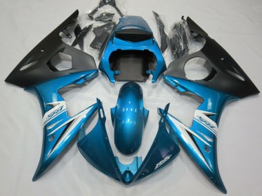 Light Blue & White 2003-2005 Yamaha R6 Fairings Factory