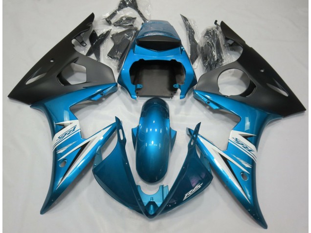 Light Blue & White 2003-2005 Yamaha R6 Fairings Factory Light Blue & White 2003-2005 Yamaha R6 Fairings Factory