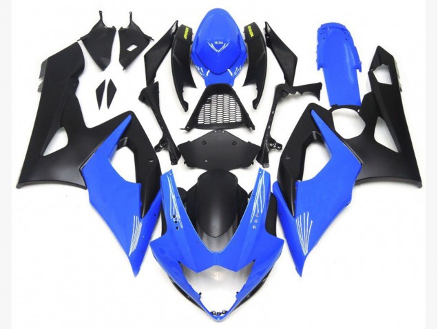 Light Gloss Blue and Matte Black Lowers 2005-2006 Suzuki GSXR 1000 Fairings Factory Light Gloss Blue and Matte Black Lowers 2005-2006 Suzuki GSXR 1000 Fairings Factory