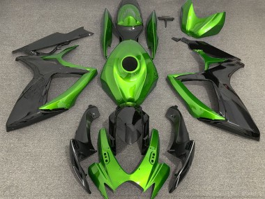 Light Green and Black 2006-2007 Suzuki GSXR 600-750 Fairings Factory