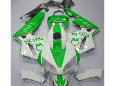 Light Green and White Pramac 2005-2006 Honda CBR600RR Fairings Factory