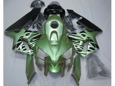 Light Green Flame 2005-2006 Honda CBR600RR Fairings Factory