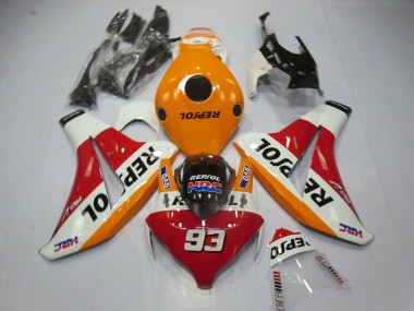 Light Orange Repsol 93 2008-2011 Honda CBR1000RR Fairings Factory