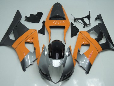 Light Orange Silver and Black 2003-2004 Suzuki GSXR 1000 Fairings Factory