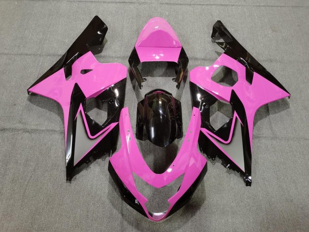 Light Pink and Black 2004-2005 Suzuki GSXR 600-750 Fairings Factory Light Pink and Black 2004-2005 Suzuki GSXR 600-750 Fairings Factory