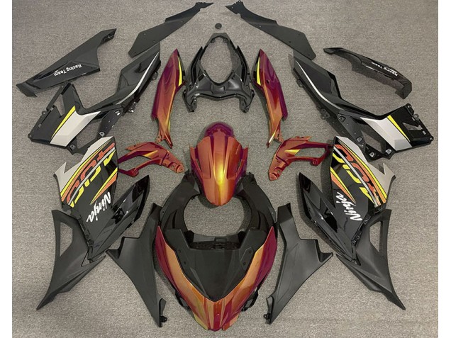 Liquid Orange and Gray 2018-2020 Kawasaki Ninja 400 Fairings Factory Liquid Orange and Gray 2018-2020 Kawasaki Ninja 400 Fairings Factory