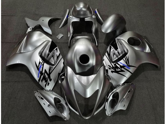 Liquid Silver & Blue 2008-2019 Suzuki GSXR 1300 Fairings Factory Liquid Silver & Blue 2008-2019 Suzuki GSXR 1300 Fairings Factory