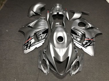 Liquid Silver & Red 2008-2019 Suzuki GSXR 1300 Fairings Factory
