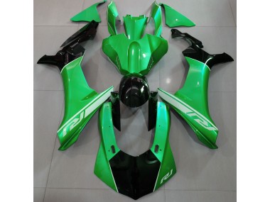 Lizard Green and Black 2015-2019 Yamaha R1 Fairings Factory