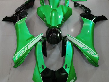 Lizard Green and Black 2015-2019 Yamaha R1 Fairings Factory