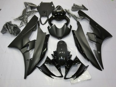 Matte and Gloss Black 2006-2007 Yamaha R6 Fairings Factory