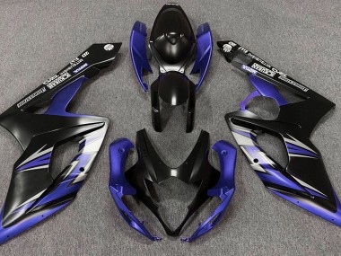 Matte Black and Blue 2005-2006 Suzuki GSXR 1000 Fairings Factory