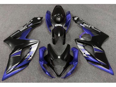 Matte Black and Blue 2005-2006 Suzuki GSXR 1000 Fairings Factory