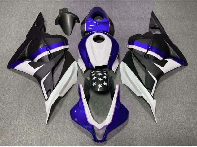 Matte Black and Dark Blue Star 2009-2012 Honda CBR600RR Fairings Factory Matte Black and Dark Blue Star 2009-2012 Honda CBR600RR Fairings Factory